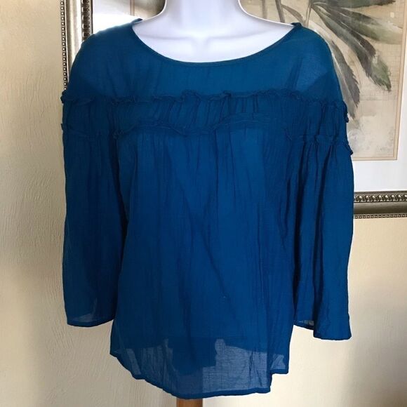 GAP Blue boho top! small - Picture 1 of 3